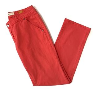 Pilcro and The Letterpress Coral Pants